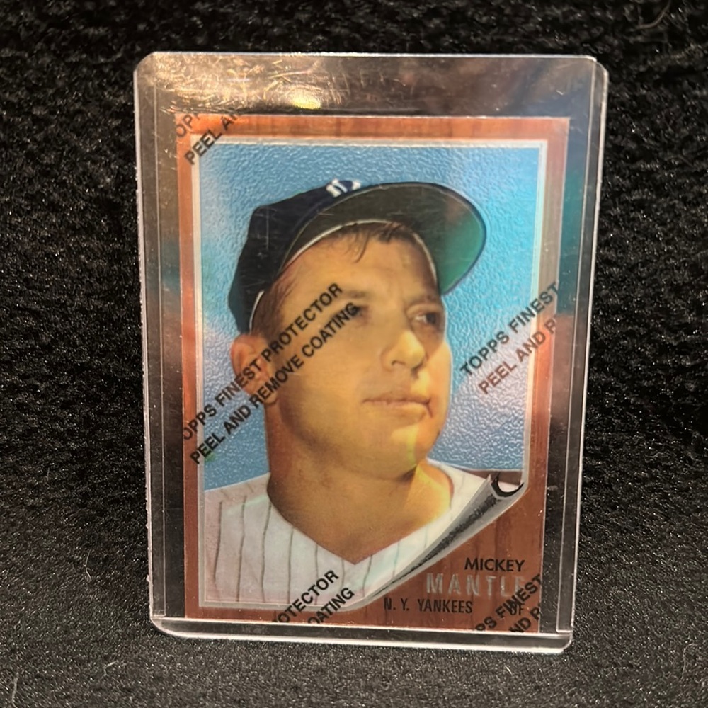Topps Finest Refractor Mickey Mantle 1962